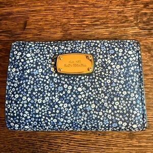 Michael Kors Blue Floral Wallet